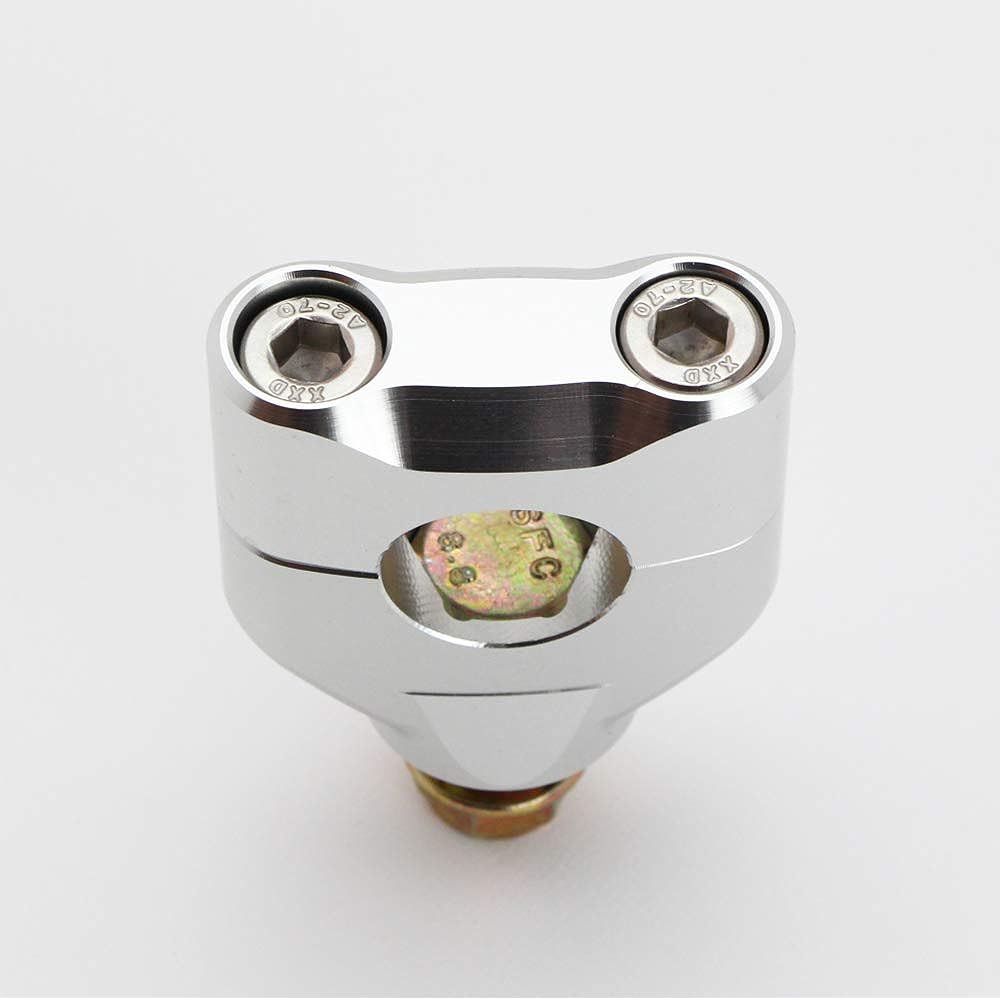Handle Post Silver Billet Aluminum Machined Aluminum CNC Ape Monkey Gorilla Shary Dax R&P CP1353-SL