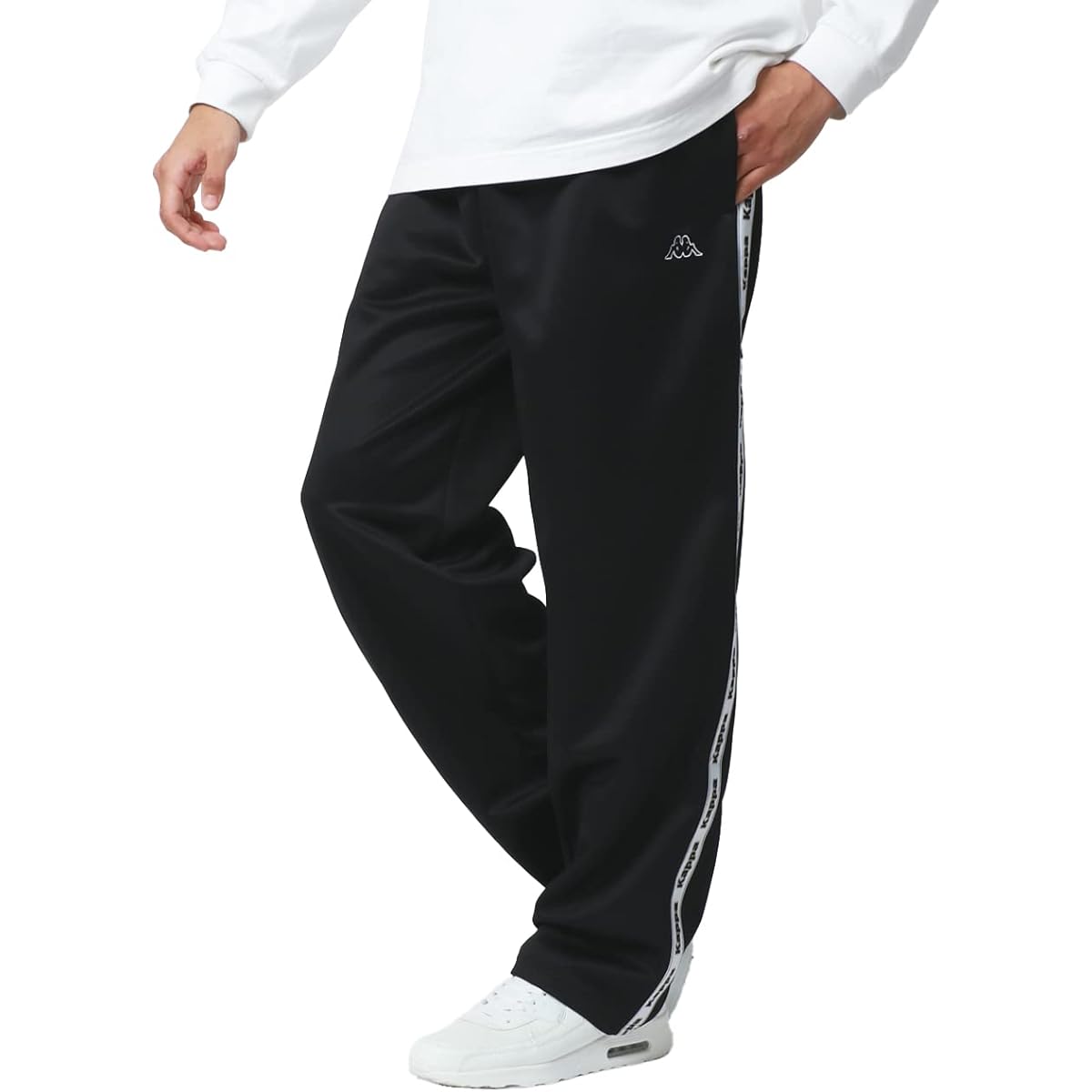 [Kappa] Jersey Men's Bottom Pants Side Logo Tape Pants Room Wear Loungewear