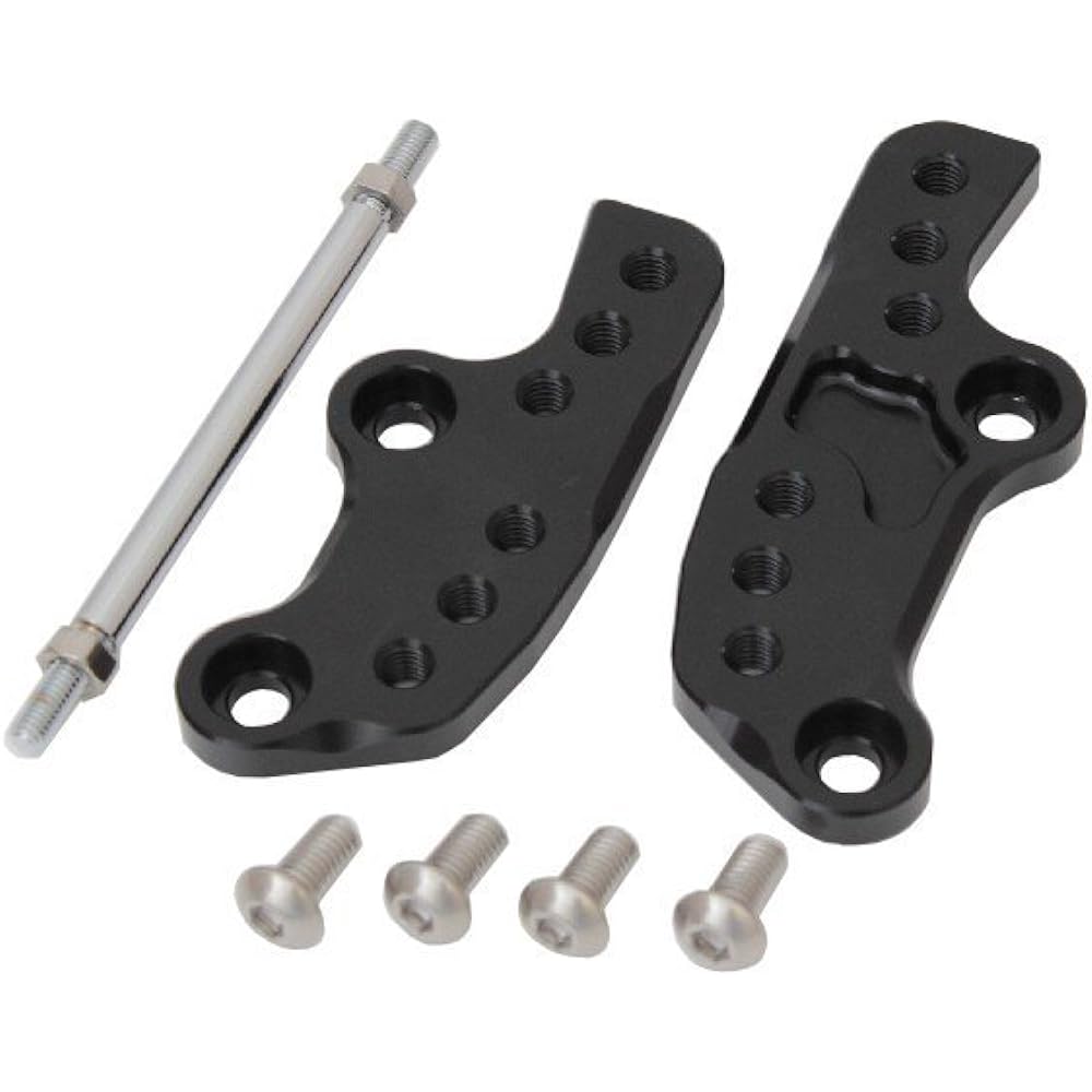 POSH Motorcycle Supplies Step Up Plate Silver NINJA250 034072-03