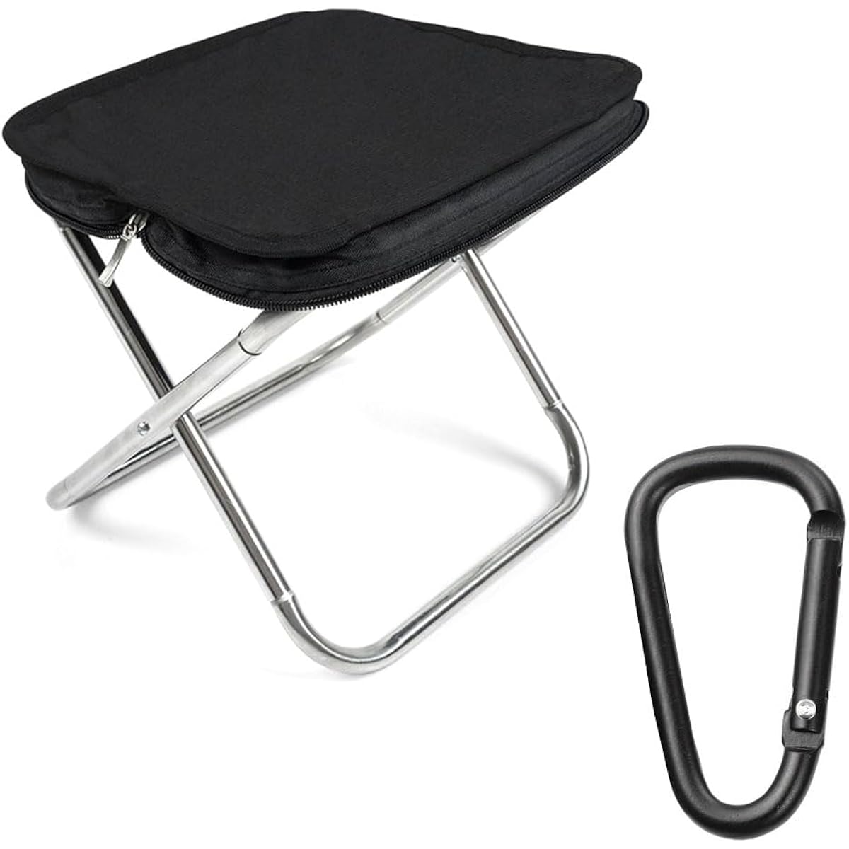 Folding Chair Stainless Steel Folding Chair Outdoor Folding Chair Compact Camping Chair Compact Chair Lightweight Portable Outdoor Low Chair Climbing Camping Fishing