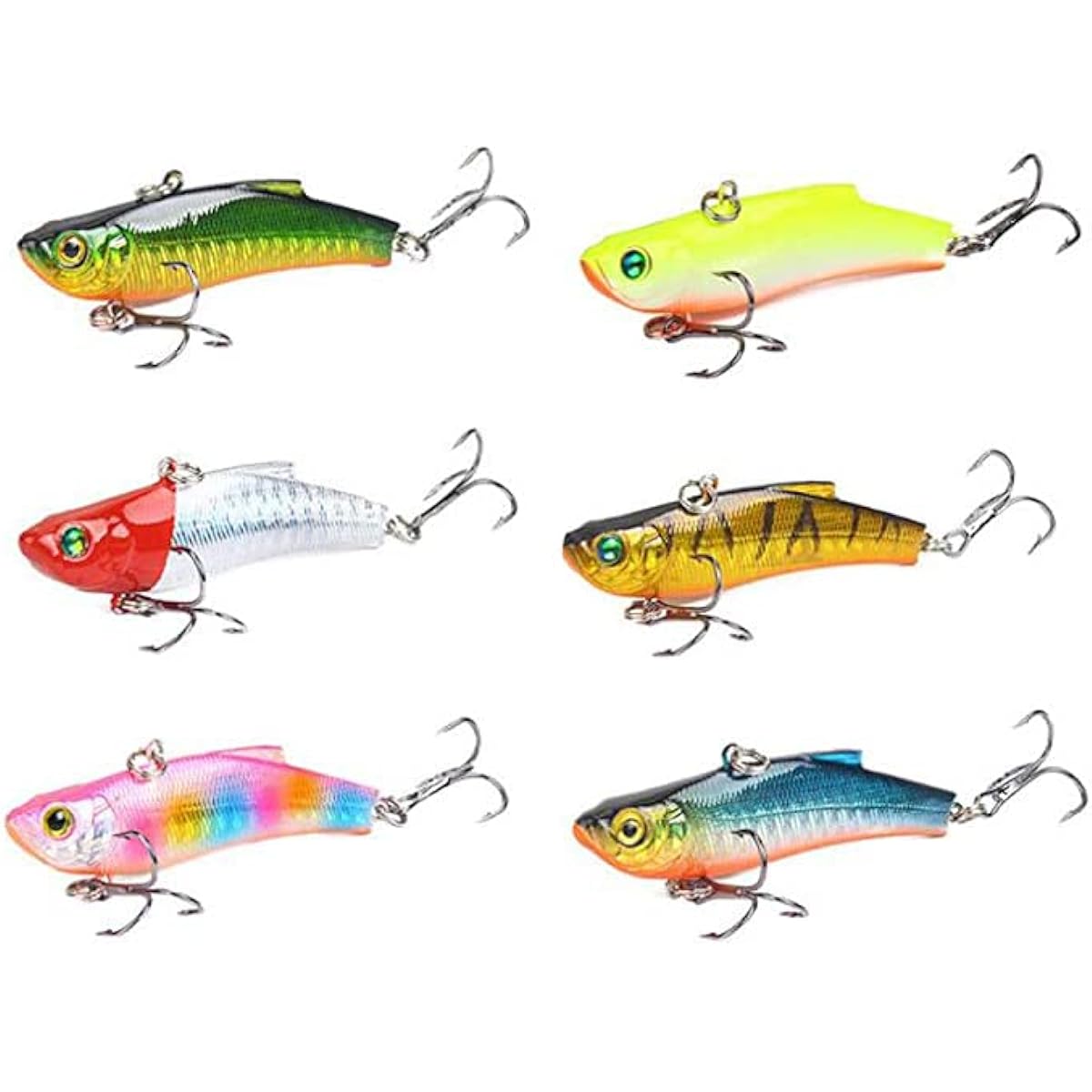 Vibration Marlin Vibe 70ES 6 Color Set 18g Lure VIB Bass/Sea Bass/Flounder/Black Sea Bream/Catfish