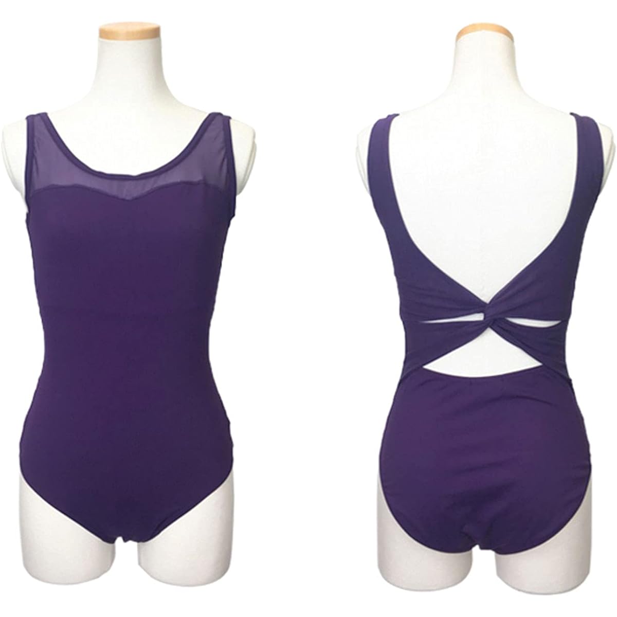 [Sansha] KH2554M/B Mesh Tank Ballet Leotard for Juniors & Adults Crush Belly-5(155-165)…
