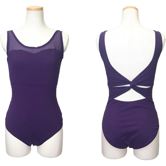[Sansha] KH2554M/B Mesh Tank Ballet Leotard for Juniors & Adults Crush Belly-5(155-165)…