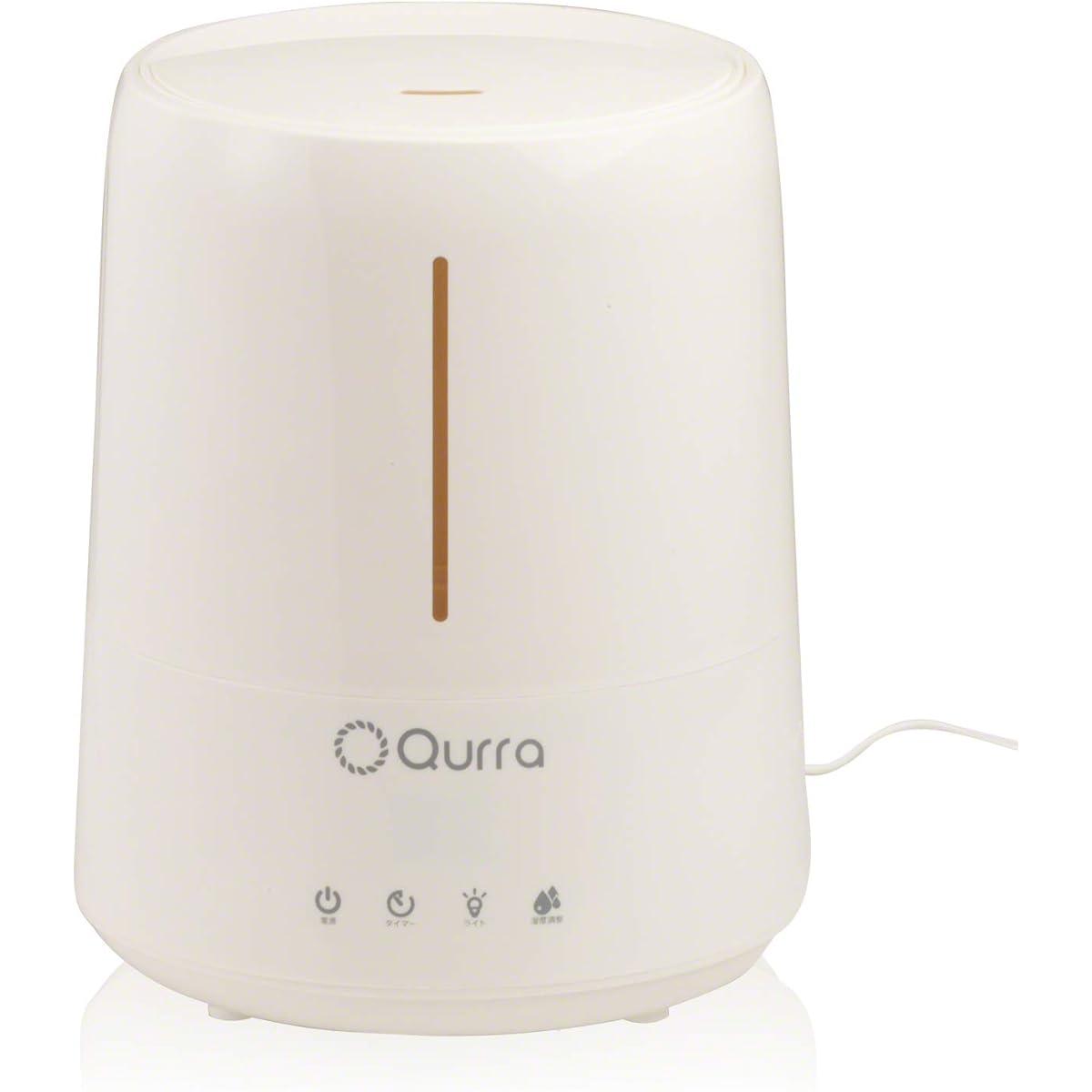 Qurra (Mois Dosne) Antibacterial Treatment Aroma Ultrasonic Humidifier Hypochlorous Acid Water Compatible Water Supply from Above Large Capacity 4.5L Touch Panel Automatic Humidity Adjustment Silent PSE 3R SYSTEMS White