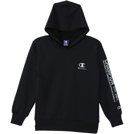 [Champion] Kids Parka, Long Sleeve, Quick Dry, One Point Logo, Hooded Sweatshirt, School Boys, CK-ZS102
