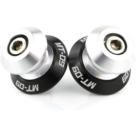 Motorcycle Swing Arm Bobbin Spool For YA-MA-HA MT09 MT-09 All Year Motorcycle Stand Swing Arm Slider Spool Swing Arm Stand Bobbin (Color: Silver)