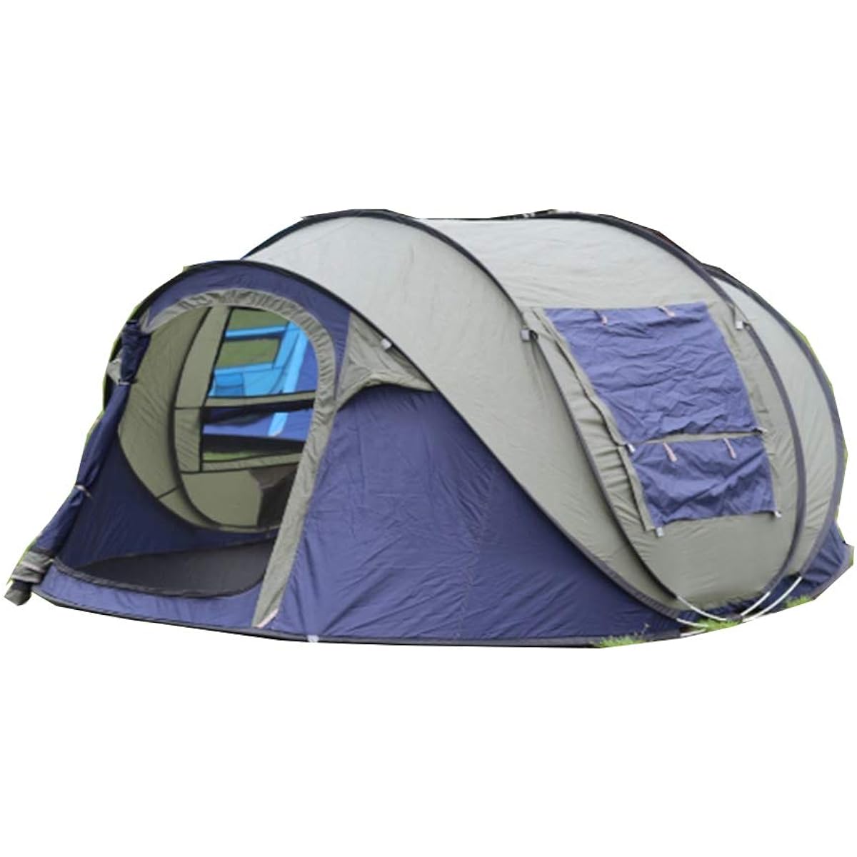 XND Tent, Automatic Camping Tent, Folding Tent, Camping Tent, One Pole Tent, Pop-up Tent, One-Touch Tent, Sunshade Tent, For 5-8 People, Large Space, Lightweight, Easy to Store, Convenient to Carry, Outdoor Equipment, Camping, Disaster Prevention, Beach