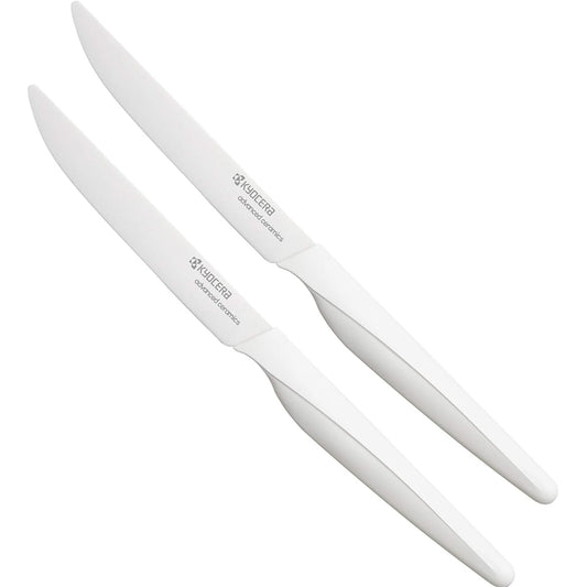 Kyocera Knife Fine Ceramic White Blade Length 11cm Steak Knife Set of 2 Kyocera FKS-2110W-WH