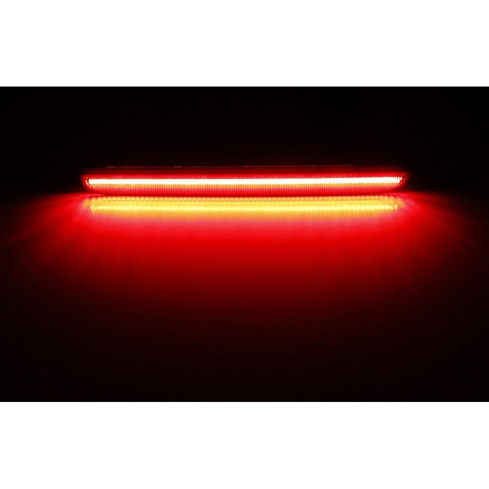 IJDMTOY Red Lens 40-SMD Full LED Rear Bumper Reflector Light Kit compatible with DODGE CHALLENGER or function as a rear foglight