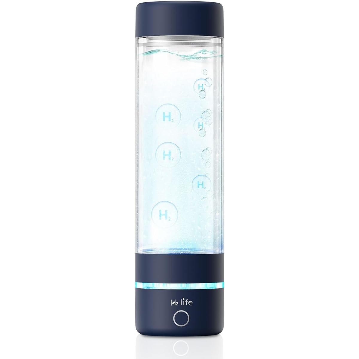 H2Life Hydrogen Water Generator Ranking Japan Hydrogen Water Promotion Association Certified Product 3000ppb Compact Design for Easy Portability Travel Camping Watching Sports Training Marathon Fitness Beauty Health USB Charging Health Equipment (Blue)