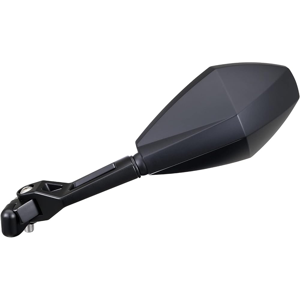 Daytona High Visibility Mirror for Motorcycles, Low Mount Mirror, 1 on Each Side, Left Only, 10mm External Thread, Compliant with New Safety Standards, Lightweight, Wide Angle, Diamond Short 19415
