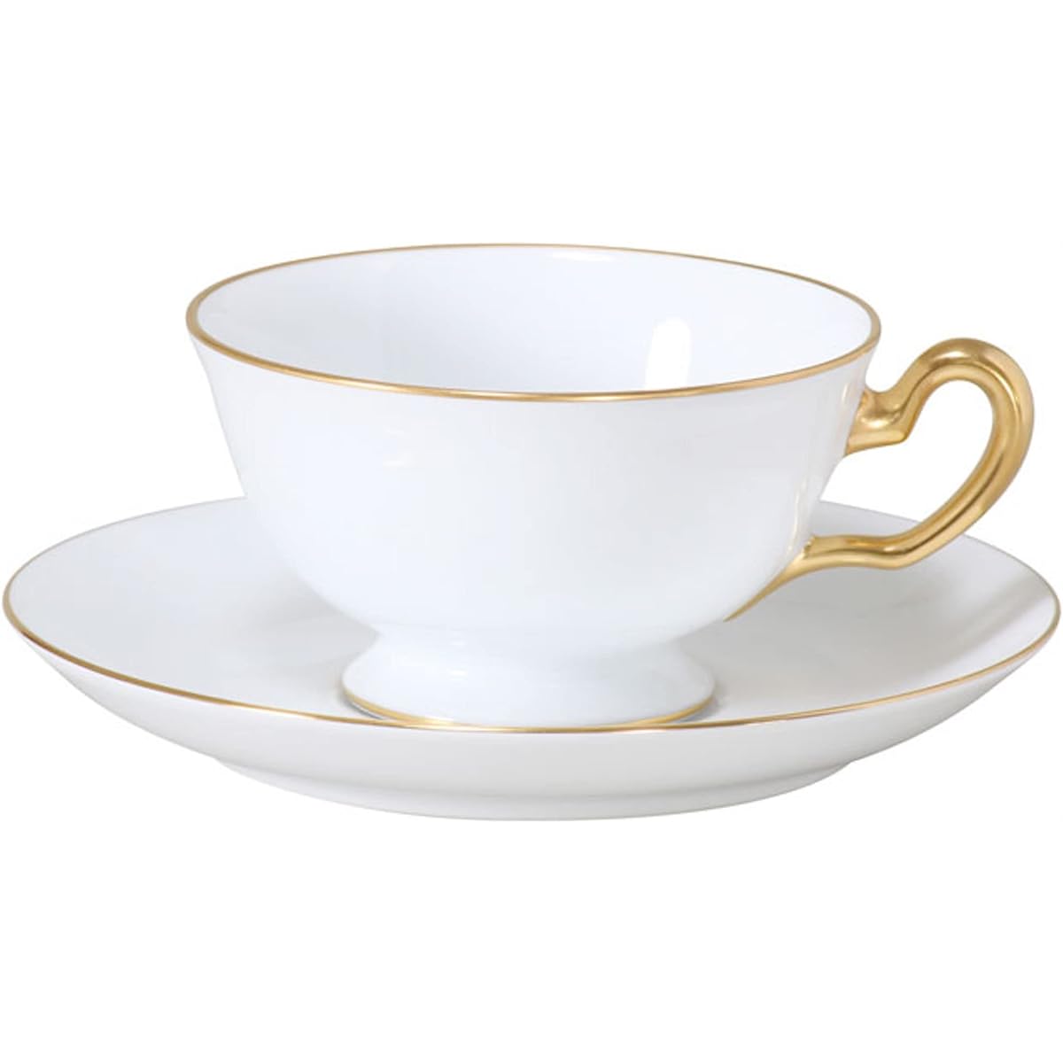 Okura Toen Gold Line (Rim Shape) Cup & Saucer 6c/1001