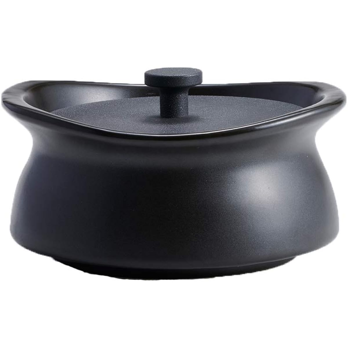 Molatura Earthen Pot best pot mini Shallow 300ml Black