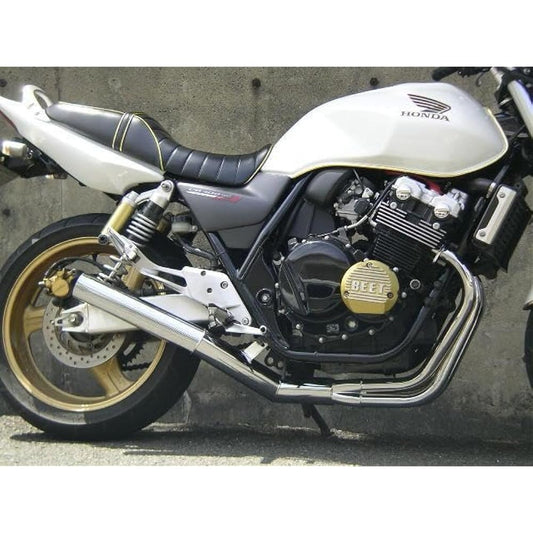 PRETTY RACING CB400SF VTEC NC39 Short Tube 70π Muffler Plated