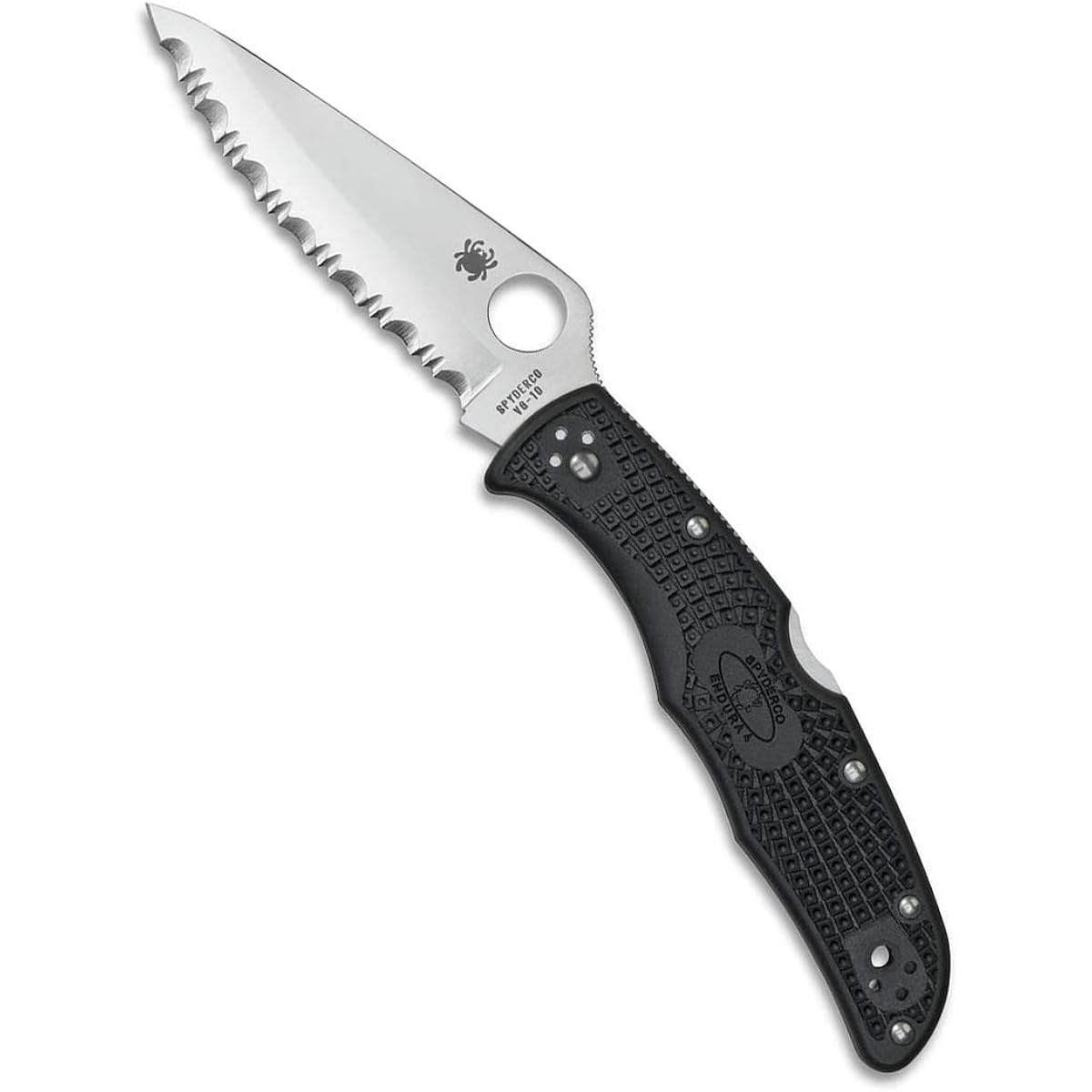 Spyderco Endura 4 Black Wave Blade C10SBK