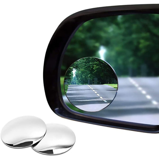 Blind Spot Car Miller 2 Pack 2 Pack 2 -inch Round Back View Convex Mirror Car/SUV/SUV/Truck/Troller/Snowmobile/Bicycle/RV/Boat/Golf Cart Rust Wramed Frame HD Real Glass