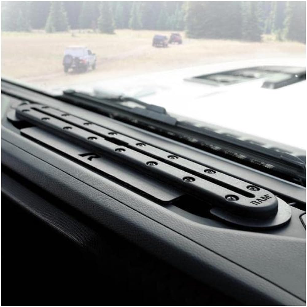 RAM MOUNTS Tough Track 12 Inch Rail for Jeep JL/Gladiator18-21 RAM-DT-204-TRACK-A12U Black