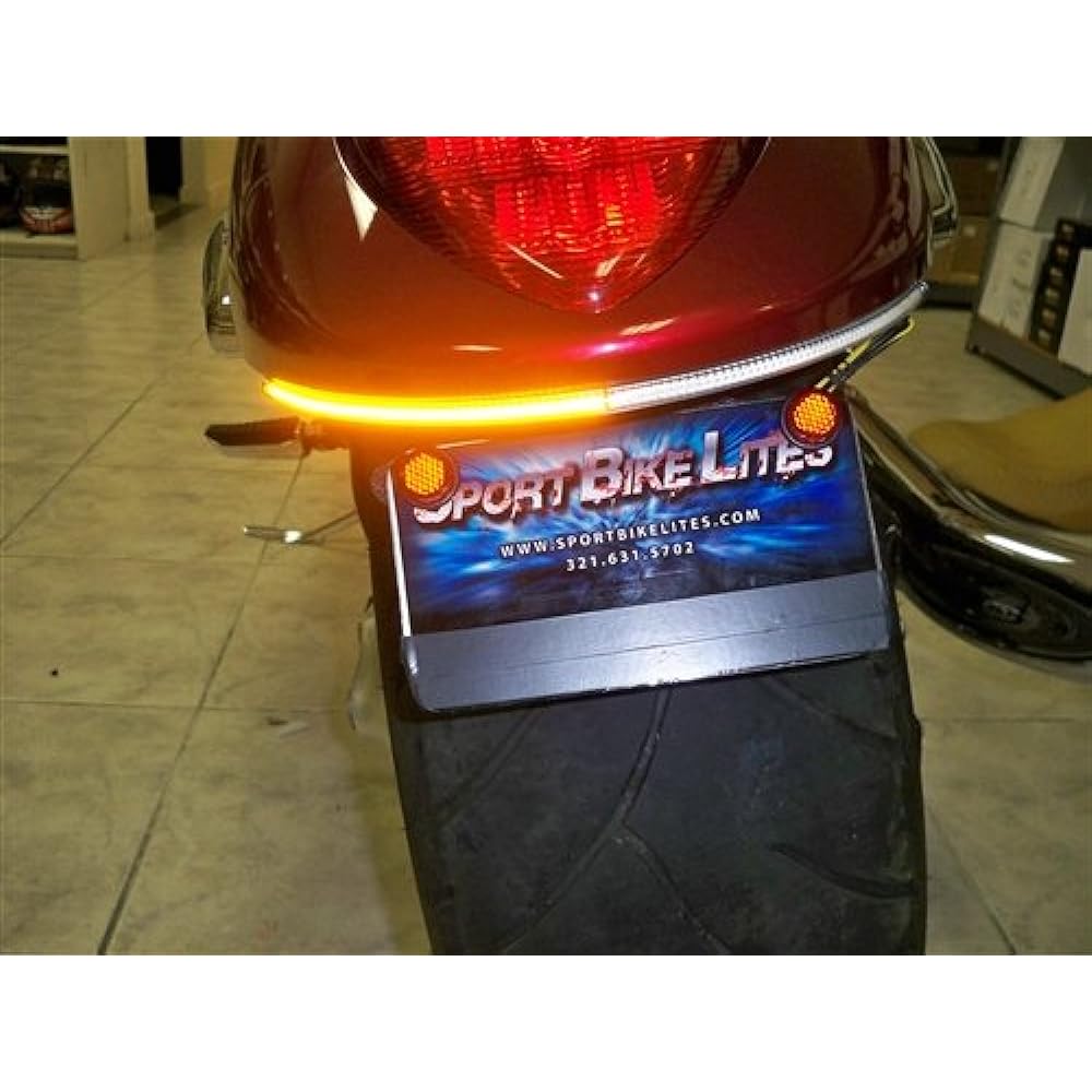 Suzuki Bullberd M109R Fender Eliminator LED Winker Kit Smoke Lens Amber Turns