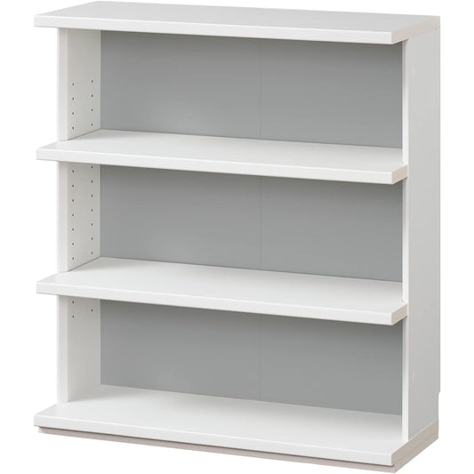 Shirai Sangyo Under Counter Storage Open Rack Shelf Wooden Unit storage that can be combined to match the width of your kitchen or dining room Simple design White Width 75 Depth 29.6 Height 84.9 cm PTS-8575R WH Pitasie