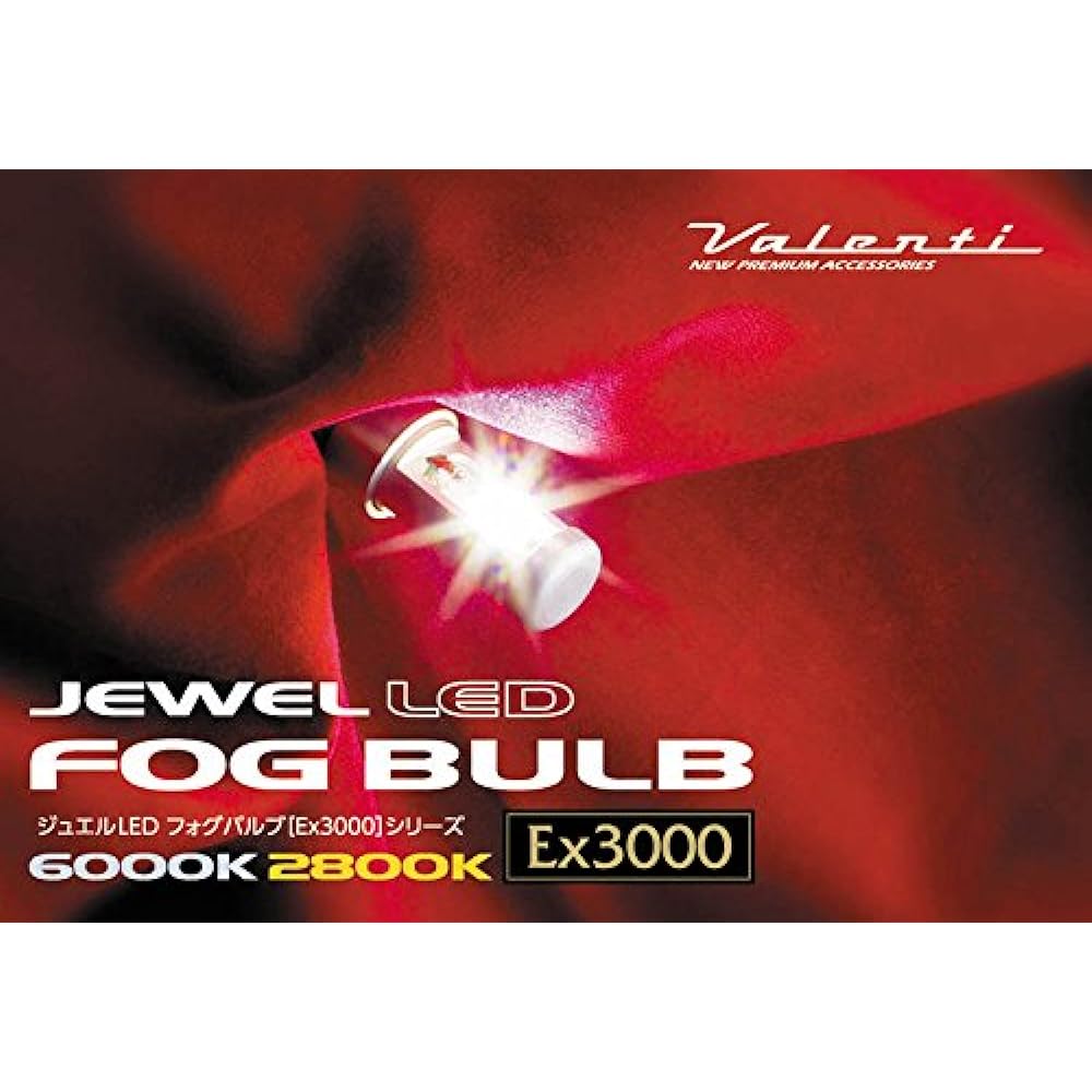 VALENTI LED Fog Exchanging Valve White White PSX26W 6000 LDS28-PSX26-60