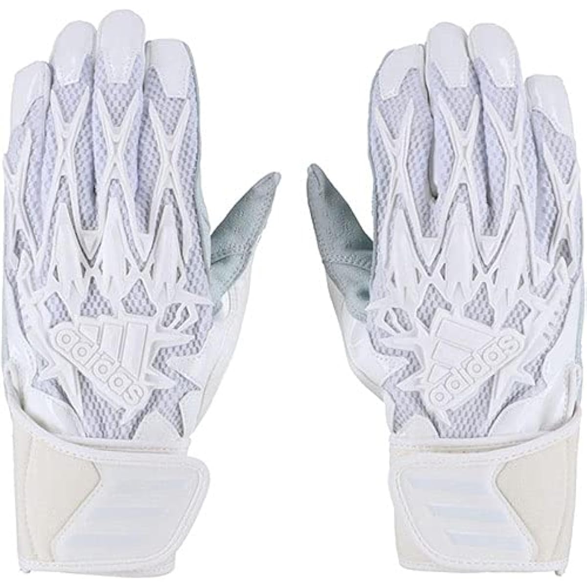 [adidas] Men's Batting Gloves TOP2 For Both Hands LBG003 1129 White x Navy S Baseball Wear Gloves