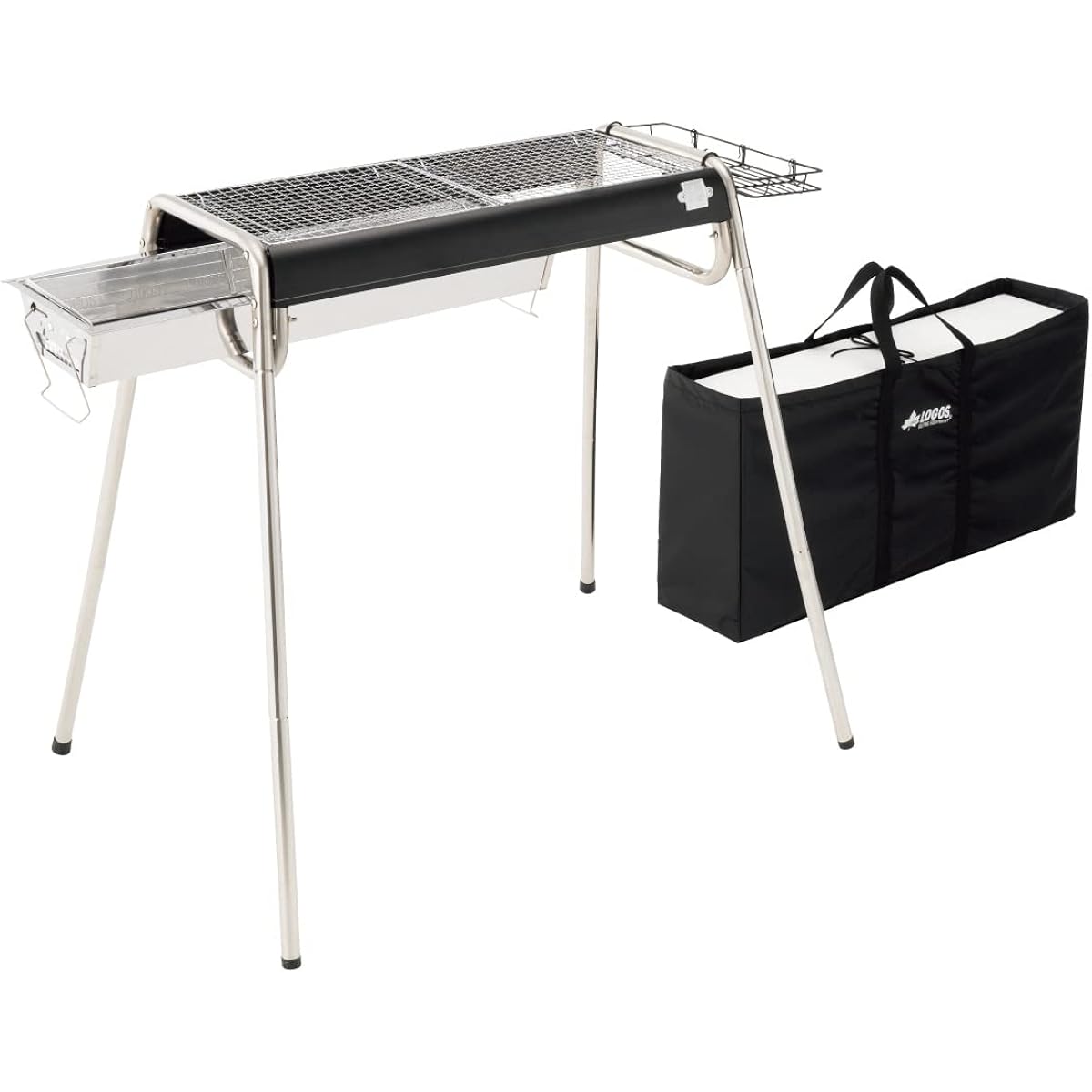 LOGOS eco-logosave Modern Slim Grill L Complete 81061660 Camping Outdoor Barbecue Bonfire Stainless Steel