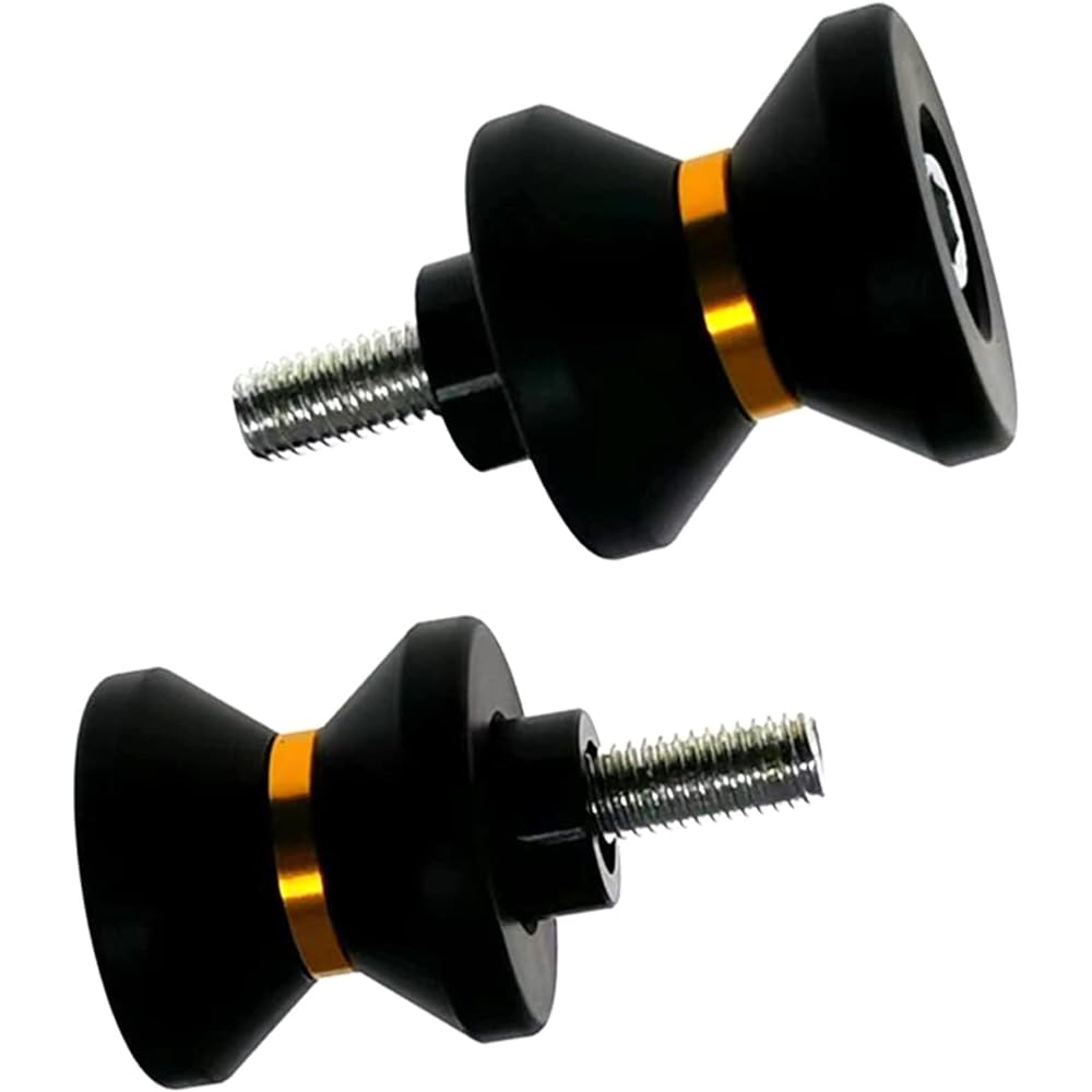 Stand Screw Slider Suitable for Suzuki GSR GSR600 GSR750 GSR400 GSXS750 GSXS1000 GSX-S HAYABUSA/GSXR1300 Motorcycle Swing Arm Spool Slider Bracket Screw M8 (Color: Gold)