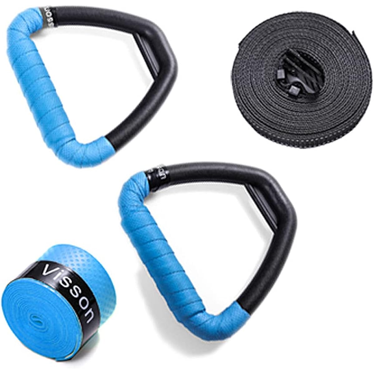 Rimikuru Hanging Ring Training Exercise Ring Bodyweight Training Pectoral Muscles, Biceps, Abs, Back Muscles, Core Muscle Training Set