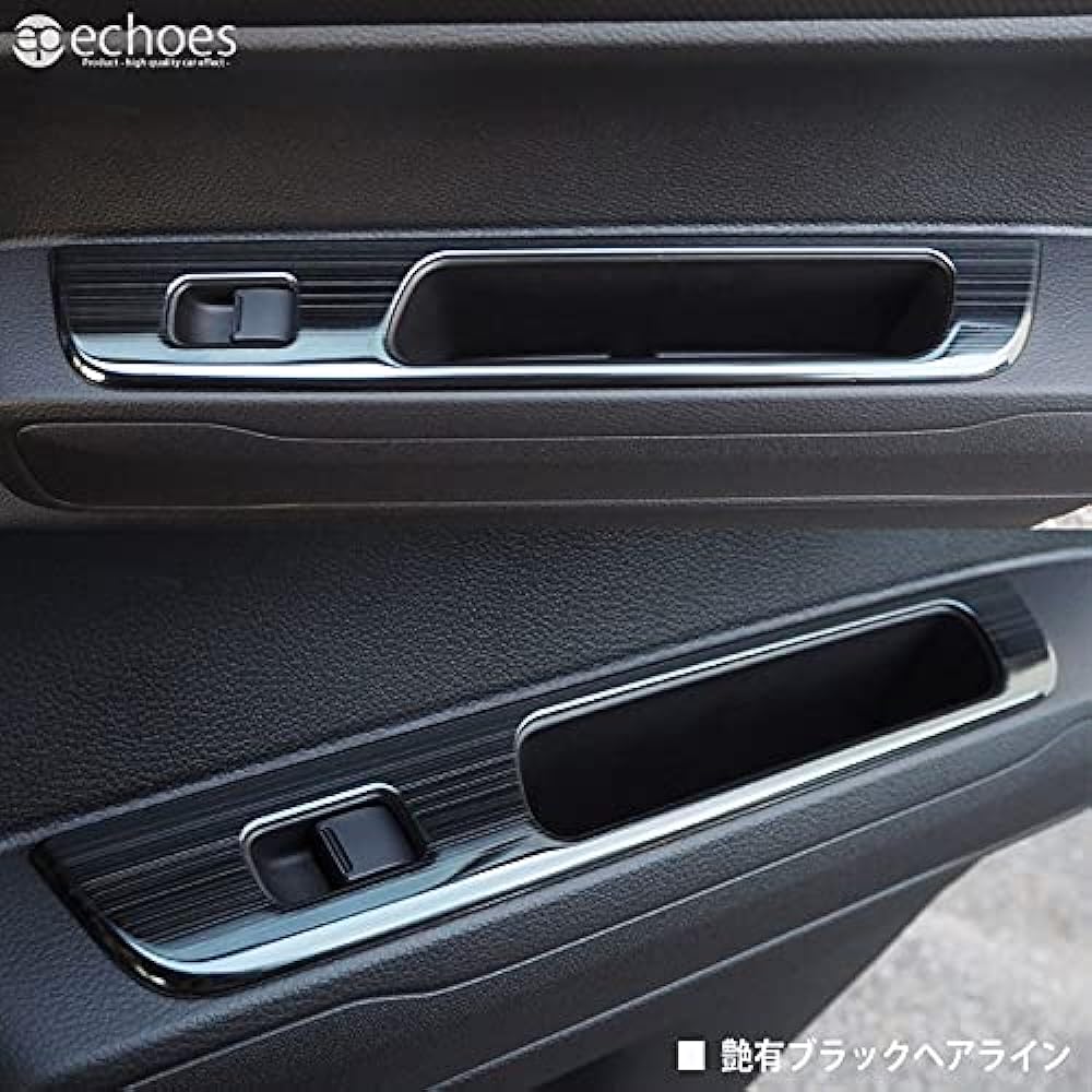 Echoes Products New Hustler MR52S/MR92S Mazda Flare Crossover MS52S/MS92S Window Switch Base Panel Interior Panel Glossy Black Hairline Assessary Dress Up