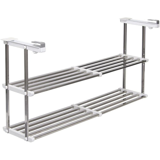 TAKUBO Drainer Shelf Series Telescopic Hanging Door Scissor Shelf 2 Tiers Width 55~95cm HM2-90L