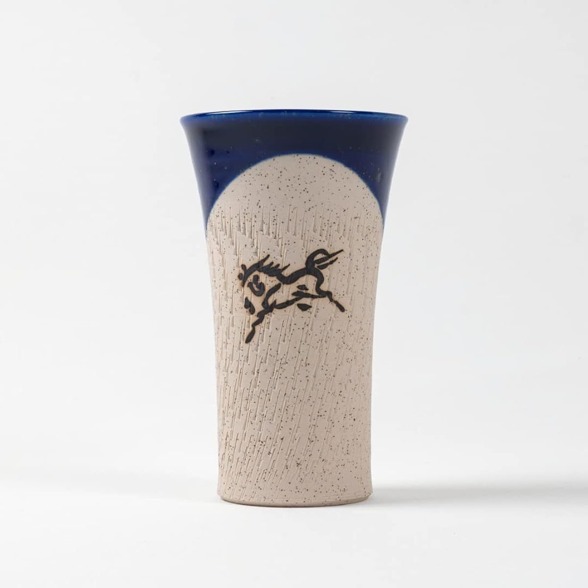 Ohori Soma Ware Matsunaga Kiln Large Tumbler (Cobalt Blue)
