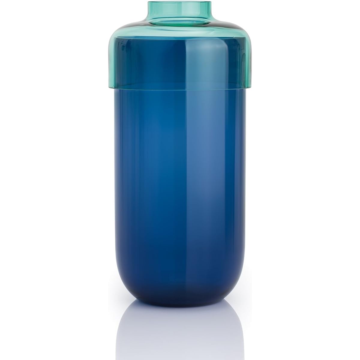 Leonardo vase flower base 2p 36cm turquoise/blue 034486