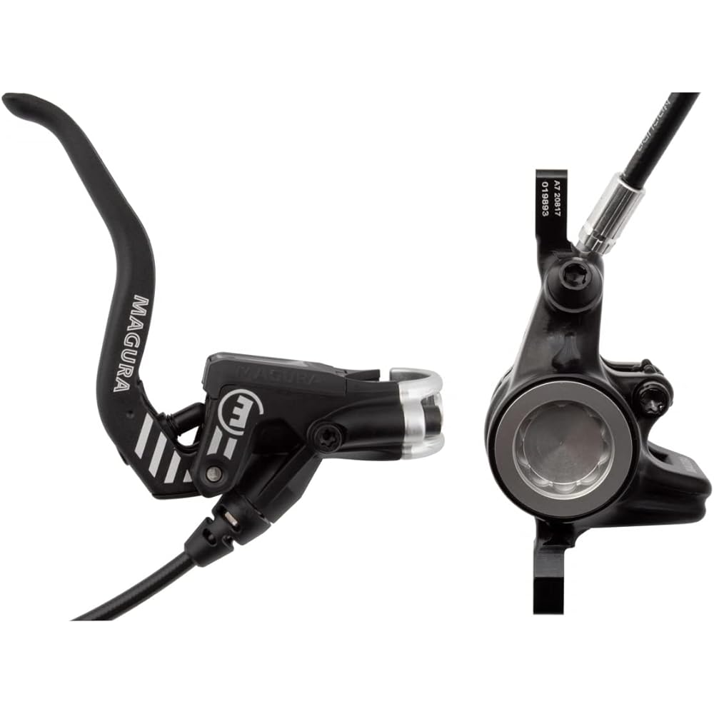 Magura MT4 eSTOP Disc Brake and Lever Front or Rear Hydraulic, Post Mount, Black