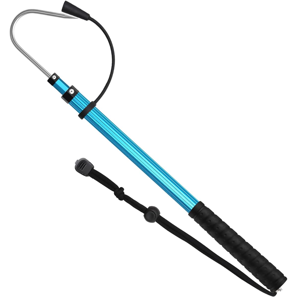 SANLIKE Gaff Fishing Fish Gaff Telescoping Aluminum Stainless Steel Fishing Tool Gripper Fishing 60cm~200cm