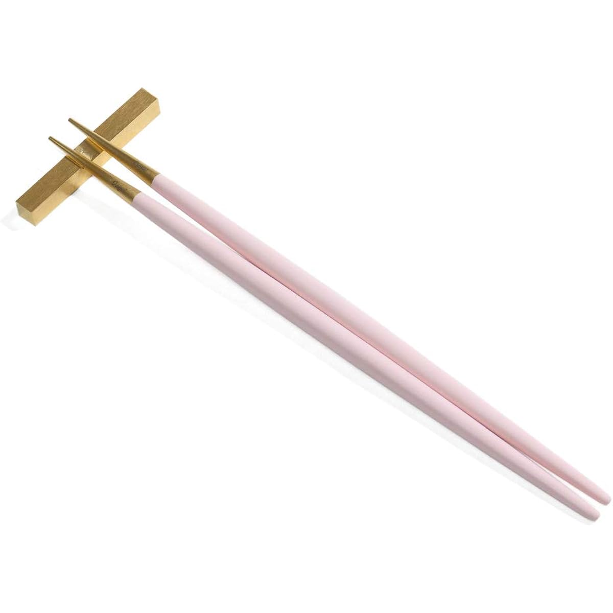 Cutipol GOA pink gold chopsticks + chopstick rest set G029PKGB