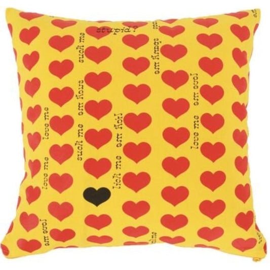 X JAPAN HIDE Official Goods LEMONeD Yellow Heart Cushion Cover