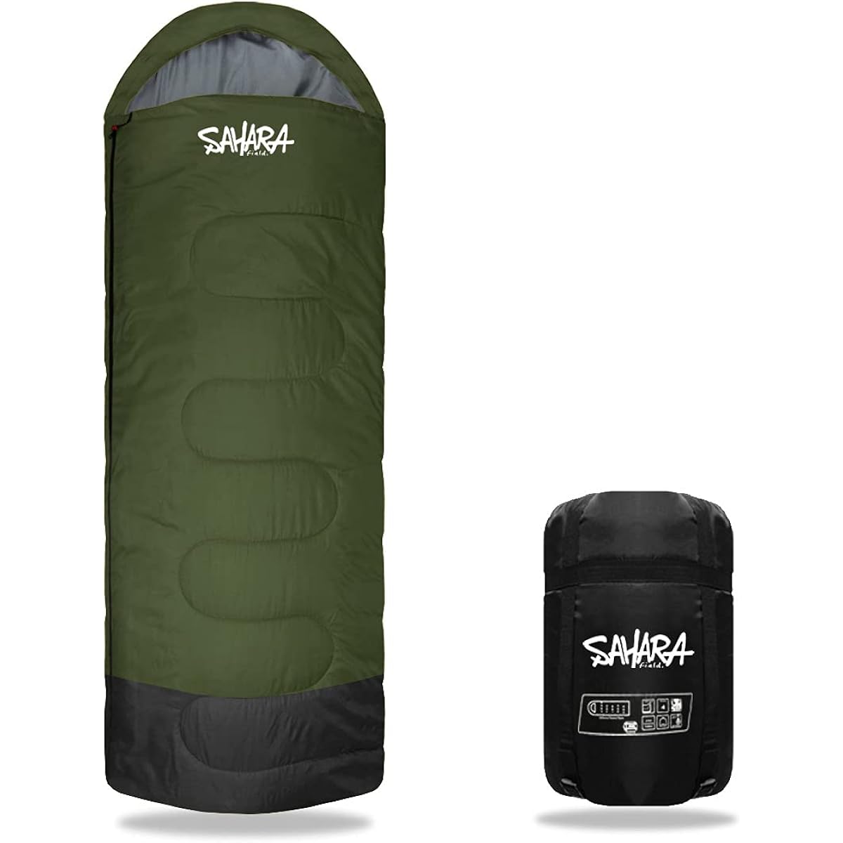 [fieldsahara] Sleeping Bag, Sleeping Bag, Artificial Down, 210T, Envelope Type, For Winter, Compact, Minimum Operating Temperature -15℃