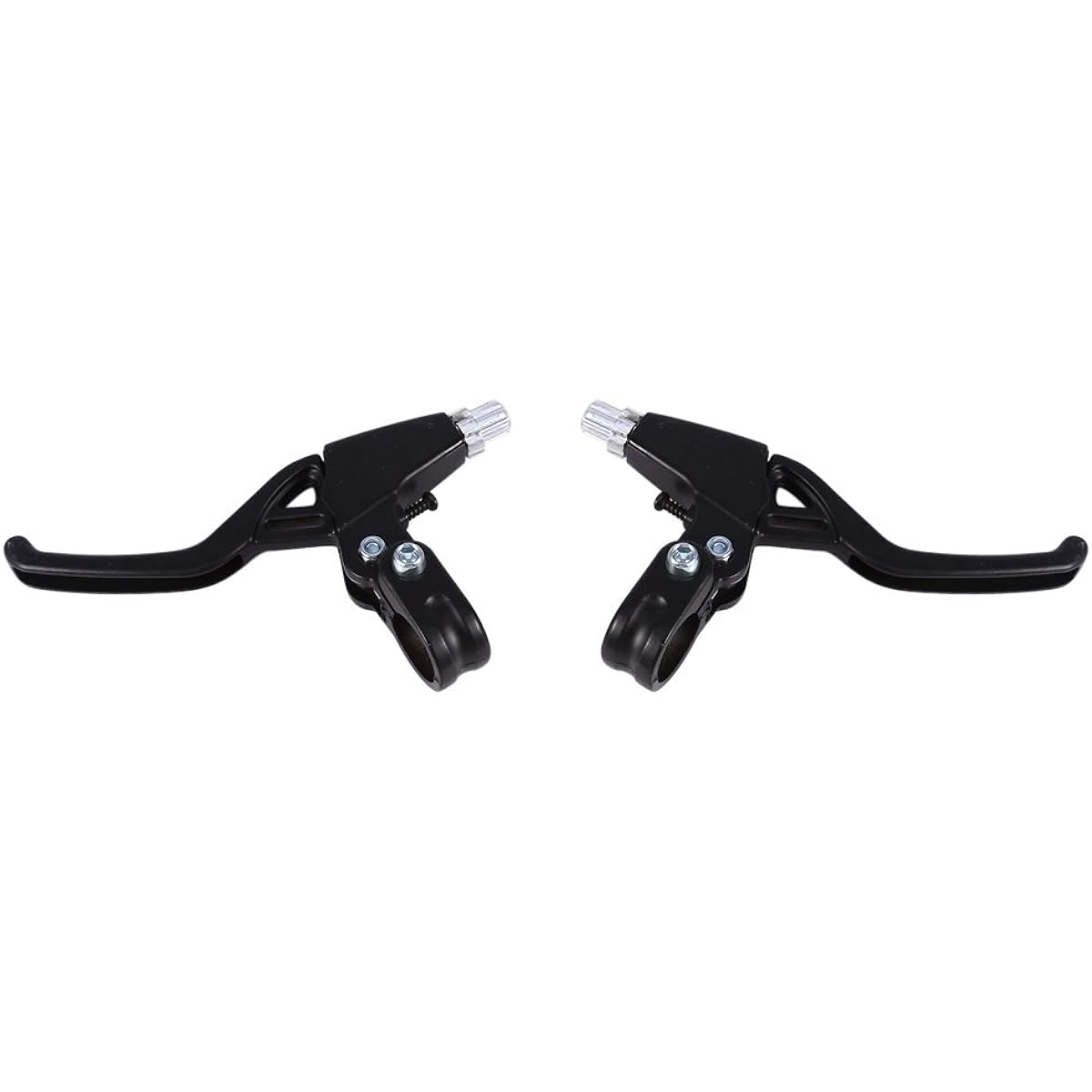 ama-jp Bicycle Brake Lever, Brake Lever, Left and Right Set, Durable, Long-Term Use, Made of Aluminum Alloy, Lightweight, For Mountain Bicycles/Folding Bicycles (Black)