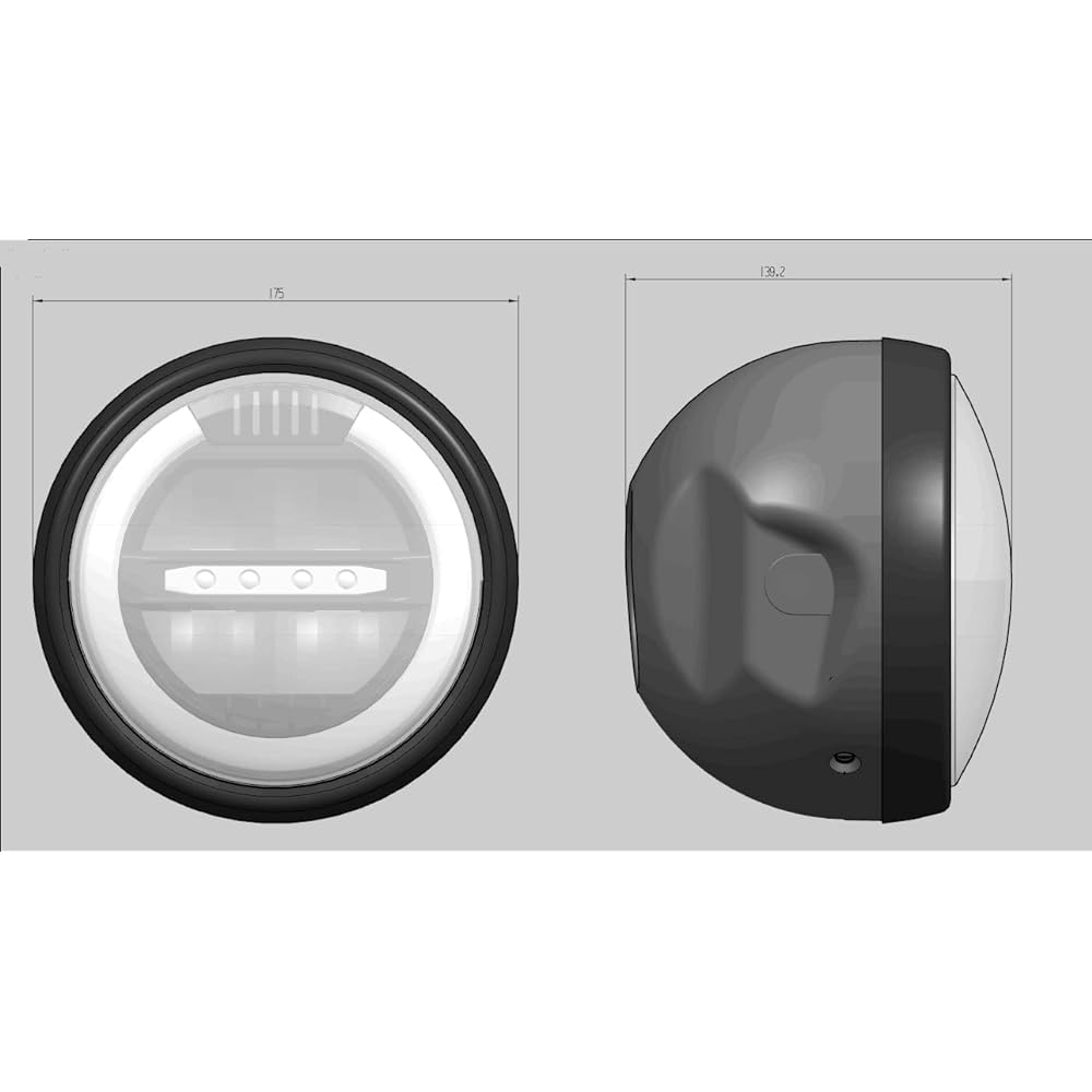 Puig LED Headlight Black 1944N 1944N