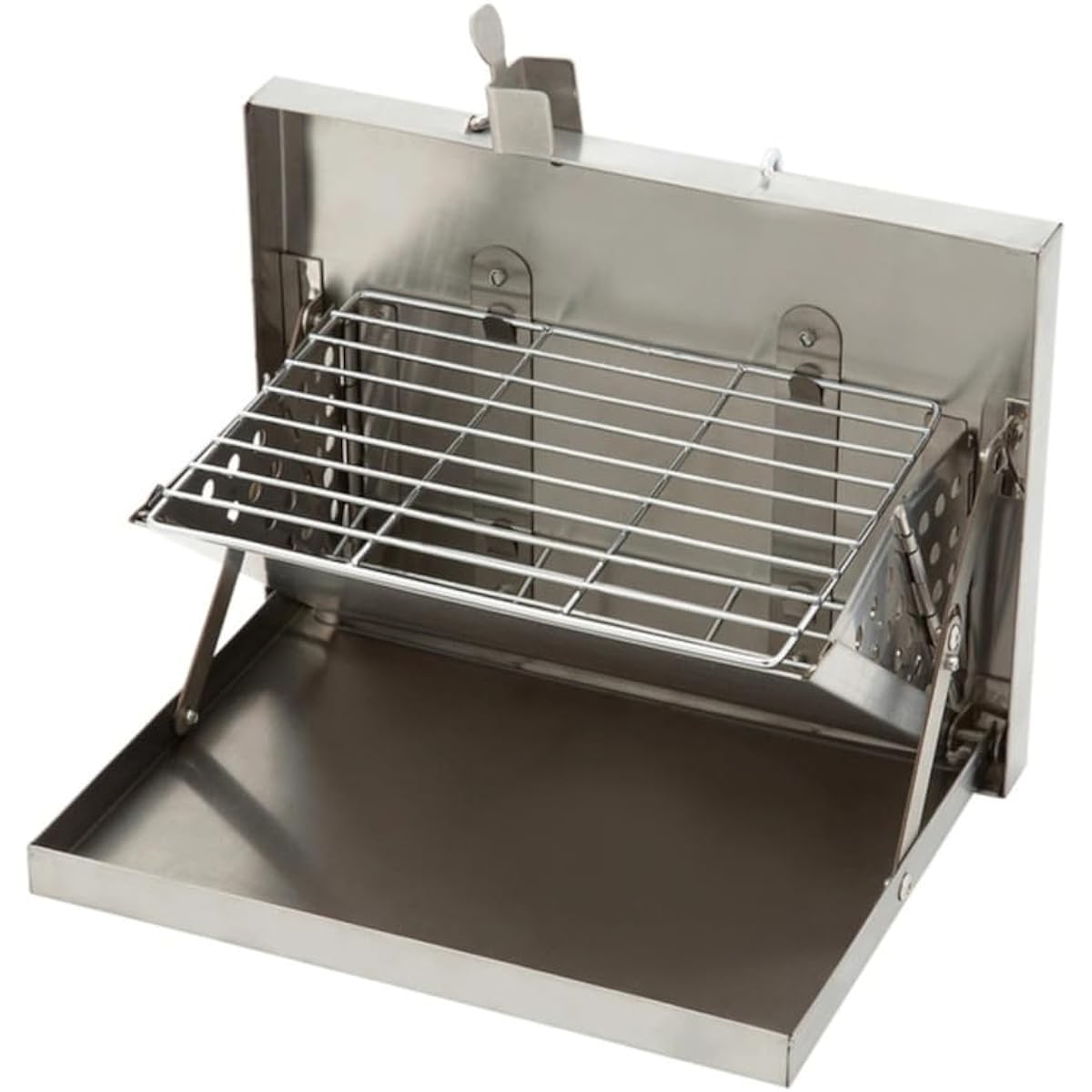 Whole Earth BBQ Grill BBQ LAPTOP GRILL MINI WE2KDF01 SLR (Silver/FF/Men's, Lady's)