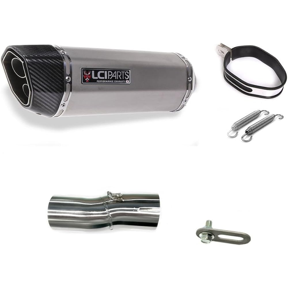 Vstrom 800 V-STROM800 2024 LCIPARTS Twin End Stainless Slip-On Muffler