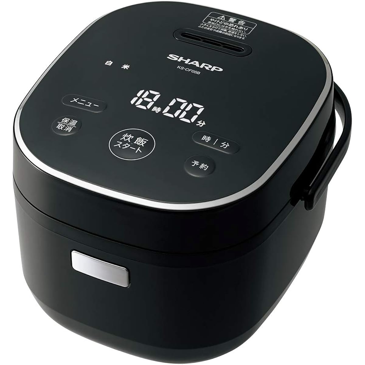 Sharp Rice Cooker 3 Cups Living Alone Microcomputer Bread Cooking Function Black KSCF05BB KS-CF05B-B