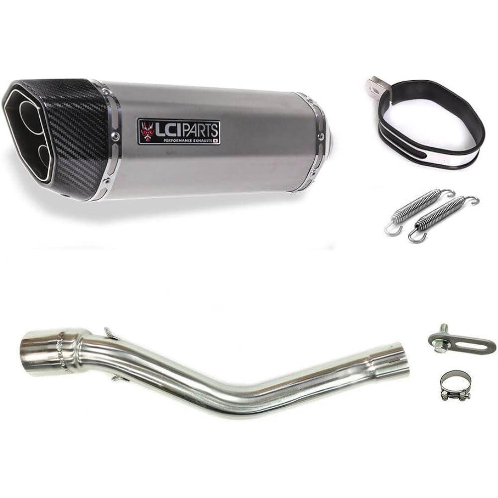 CRF250L CRF250 RALLY 2021-2023 MD47 LCIPARTS Twin End Stainless Slip-On Muffler