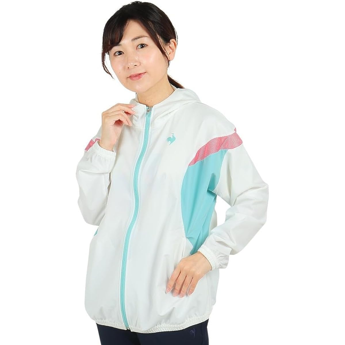 [Le Coq Sportif] Windbreaker Running Jogging Gym Water Repellent Stretch Shape Stable UV CUT (UPF50+) Thermal Cooling Women's