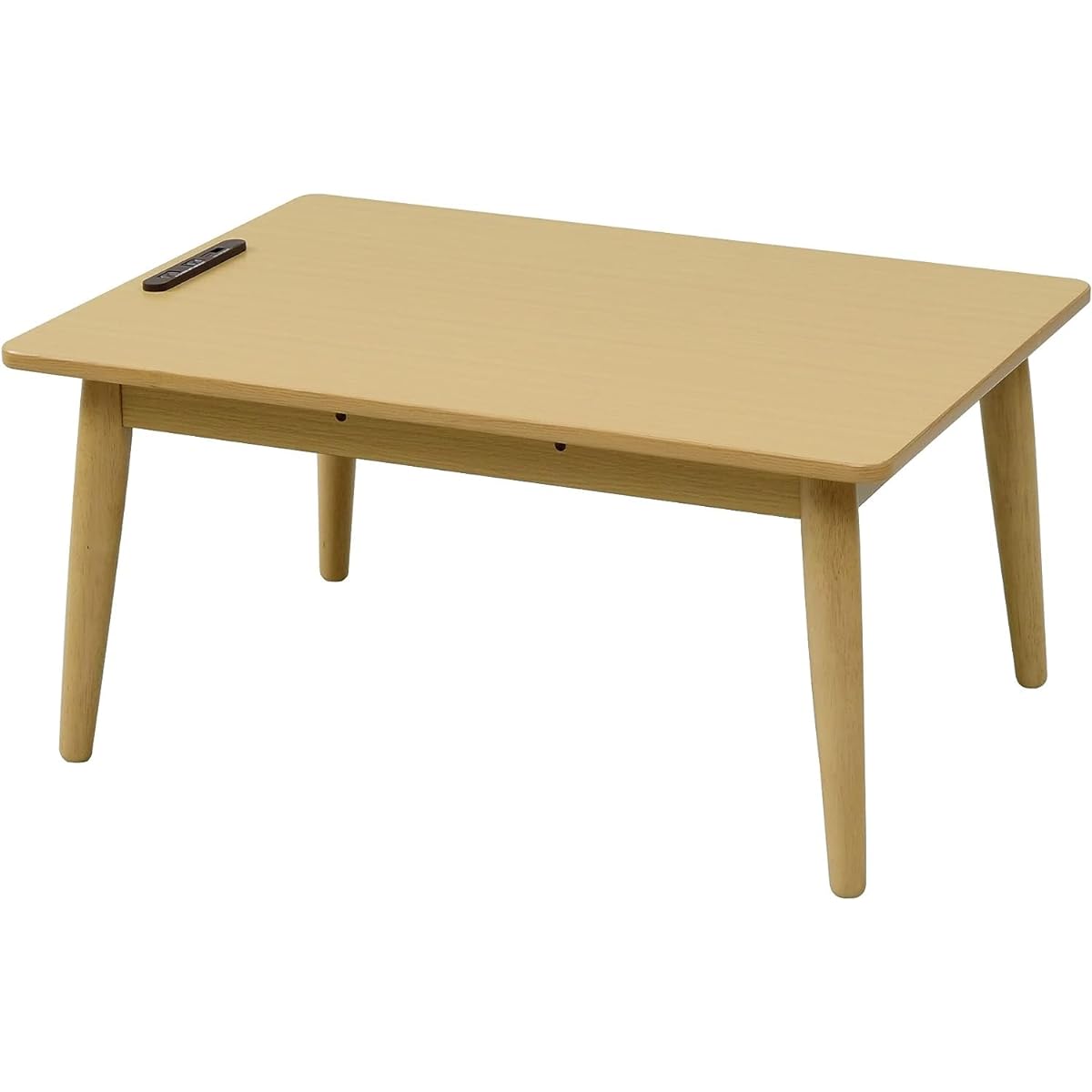 [Yamazen] Kotatsu Table, Width 80 x Depth 60cm, Rectangle, USB Outlet Tap Included, Intermediate On/Off Switch, Stepless Temperature Adjustment, Cord Storage Box Included, Natural Brown GRT-80601T(NB)
