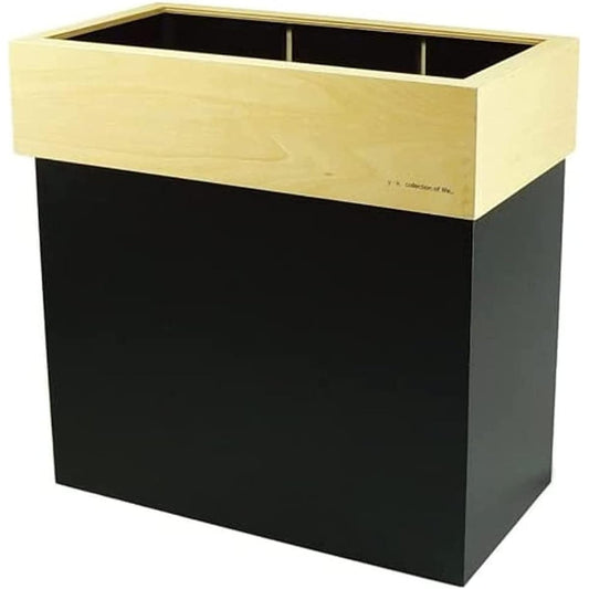 Yamato Kogei HANGER DUST S-tall Trash Can Dust Box 30L Without Lid Made in Japan Black YK09-010 Approx. 41 x 22 x 40 cm