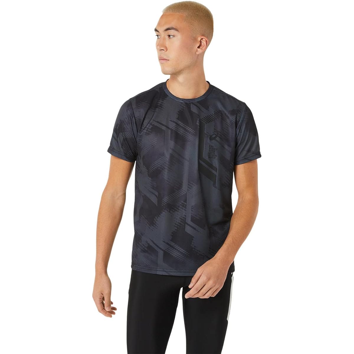 [ASICS] Training Wear LIMO Dry Graphic Short Sleeve Shirt 2031D566 Men's