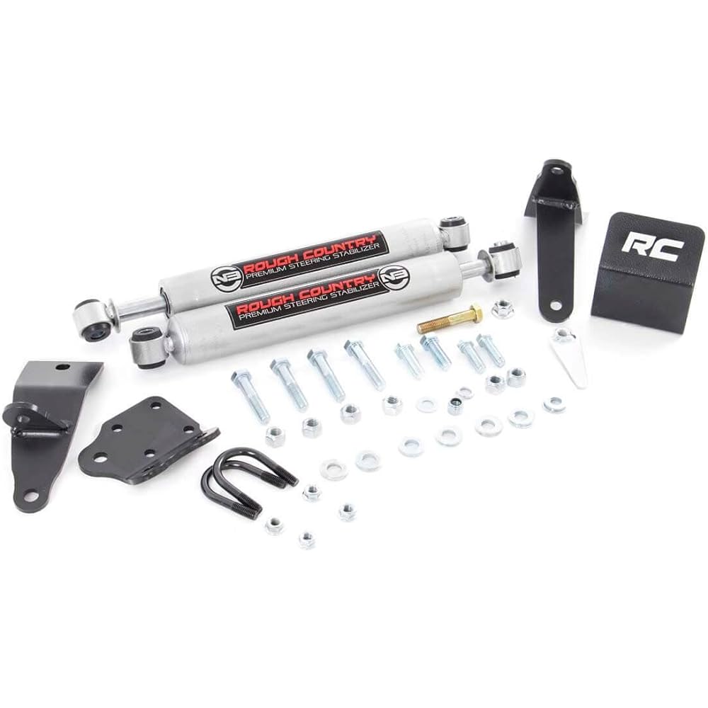 ROUGH COUNTRY N3 dual steering stabilizer 03-12 RAM 2500/3500 For 4WD --8749530
