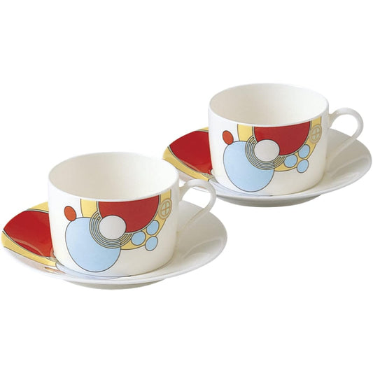 Noritake Cup & Saucer (Pair Set) (For Coffee Tea) 185cc Frank Lloyd Wright Imperial 2 Bone China P97282/4614