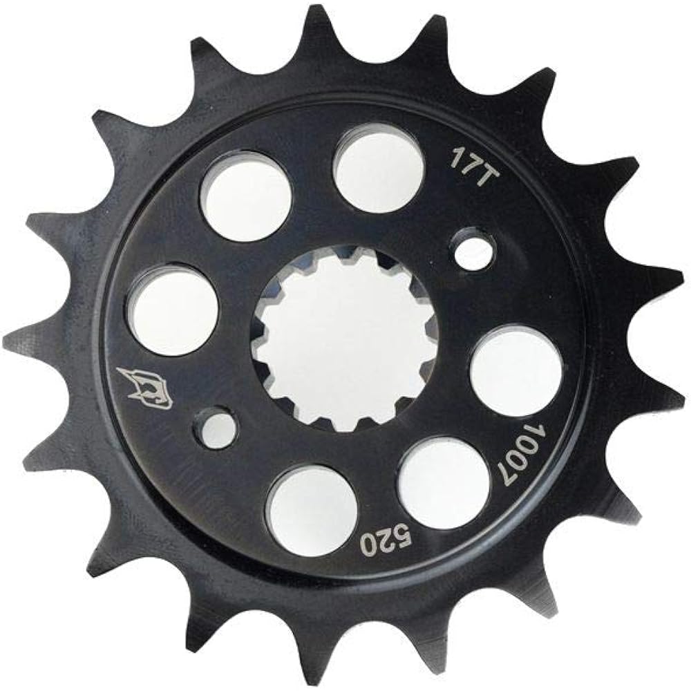 Driven Racing 520 Steel Front Sprocket Compatible with KTM 390 Duke 2015-2016 - Black / 16T